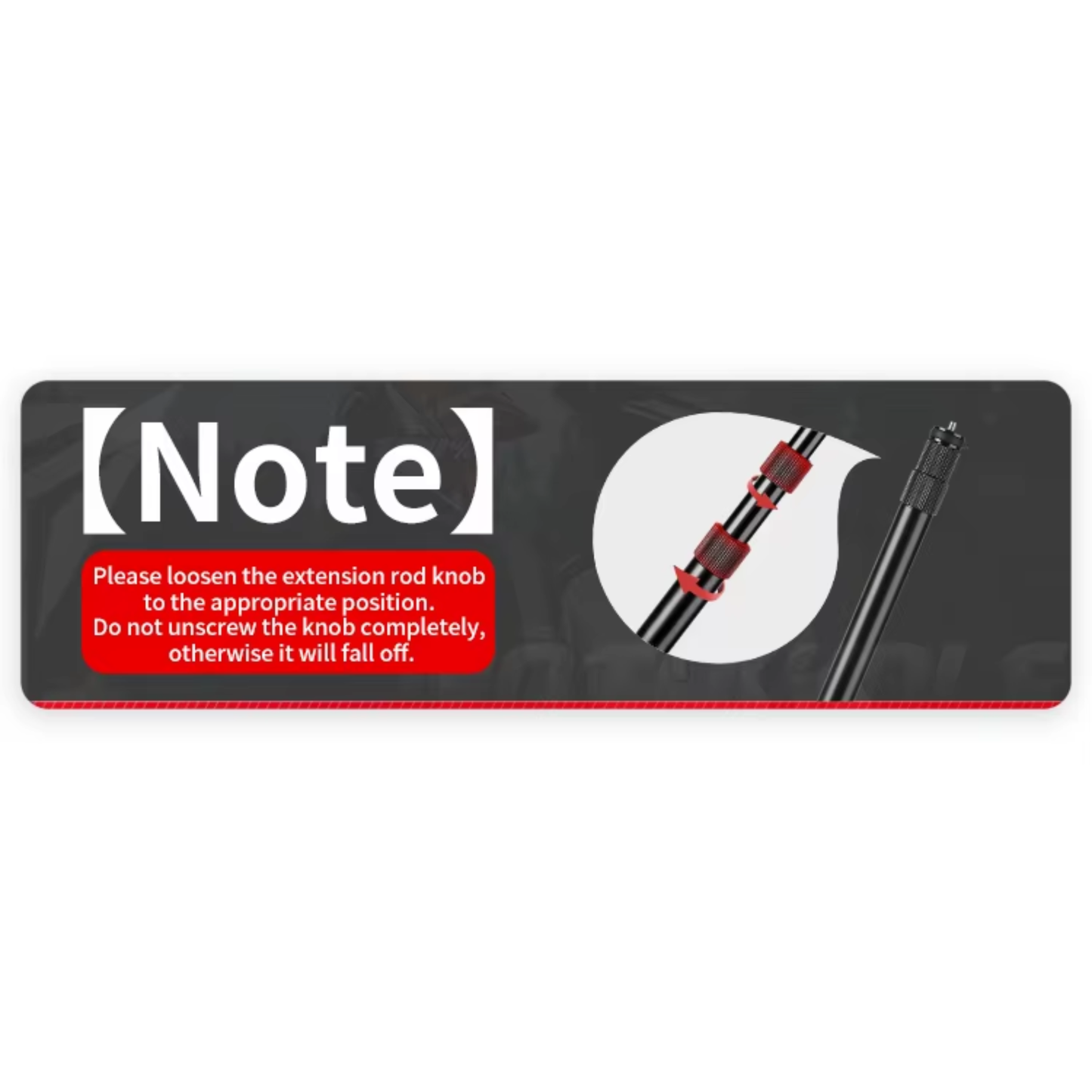 Motowolf MDL3531 Telescopic Action Camera Extension Mount