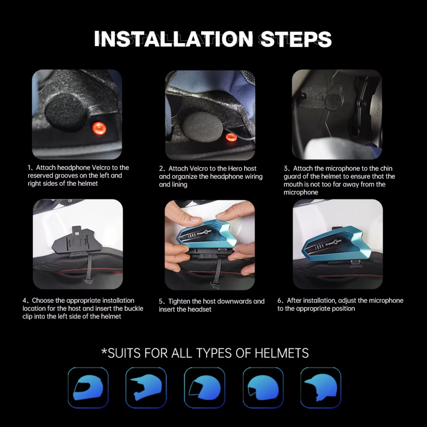 FreedConn HERO Motorcycle Bluetooth Intercom