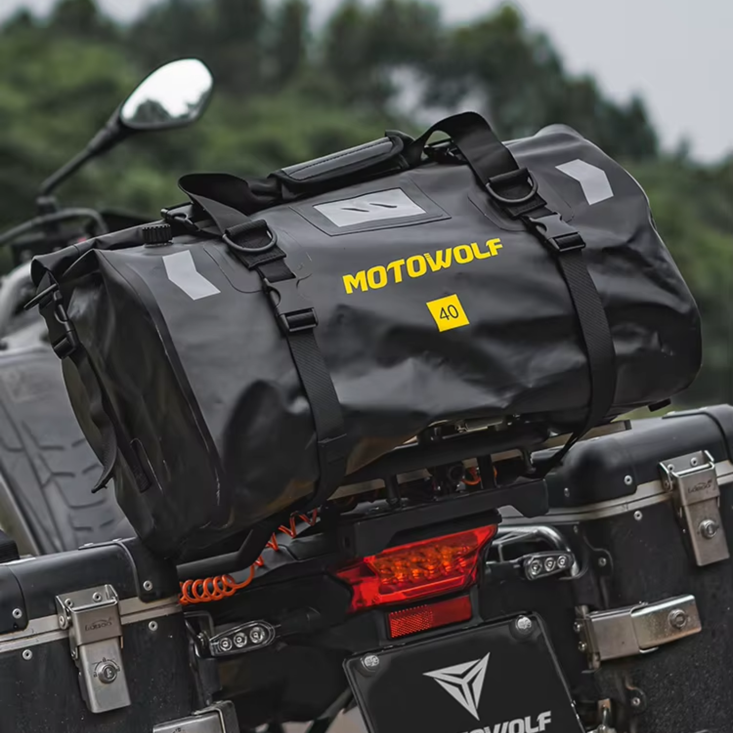 Motowolf MDL0717 Waterproof Motorcycle Saddle Bag (66L)
