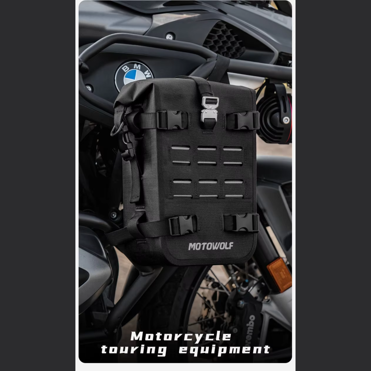 Motowolf Waterproof Motorcycle Crash Bar Bags (MDL0715B) (2 pcs set)