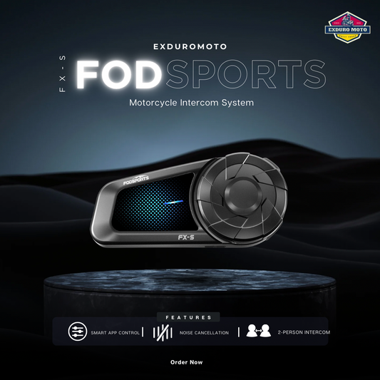 Fodsports FX-S Motorcycle Bluetooth Intercom