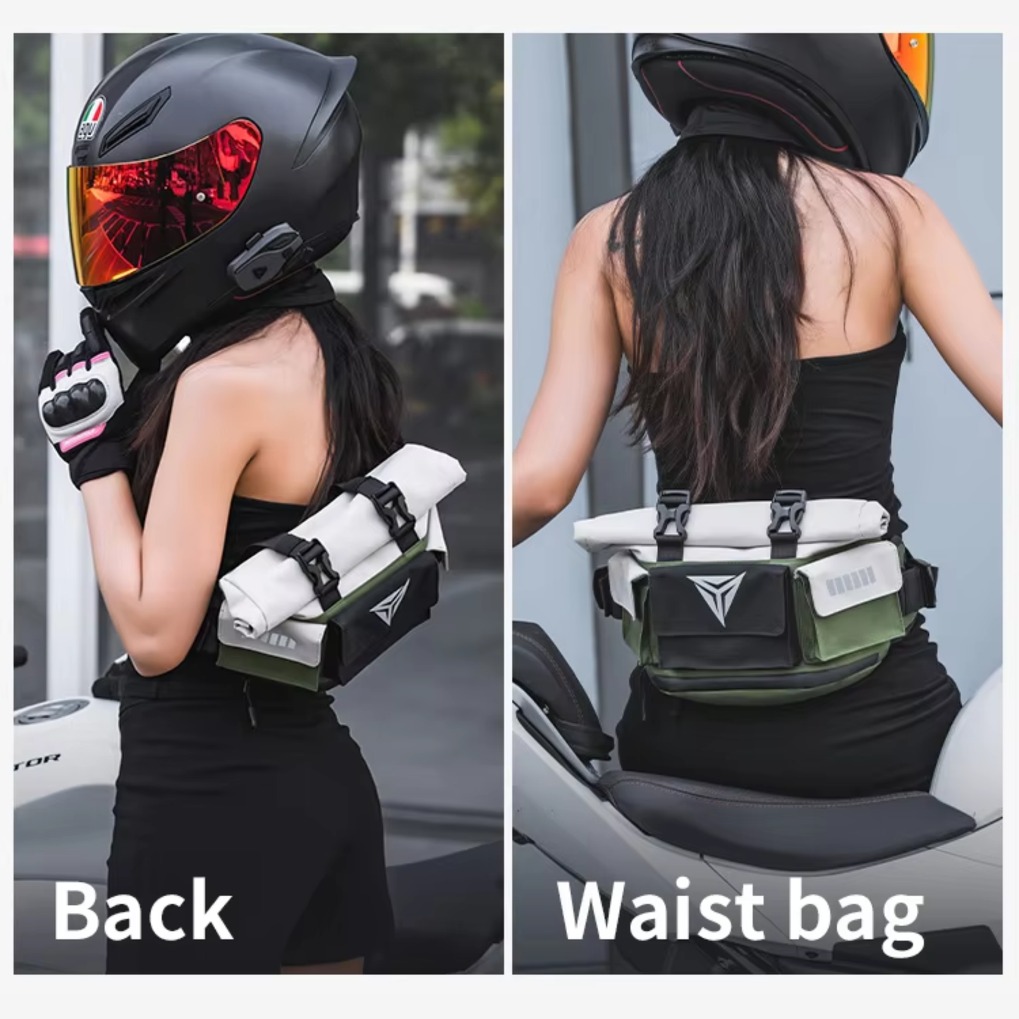 Motowolf MDL0721C 7L Expandable Motorcycle Waist Bag