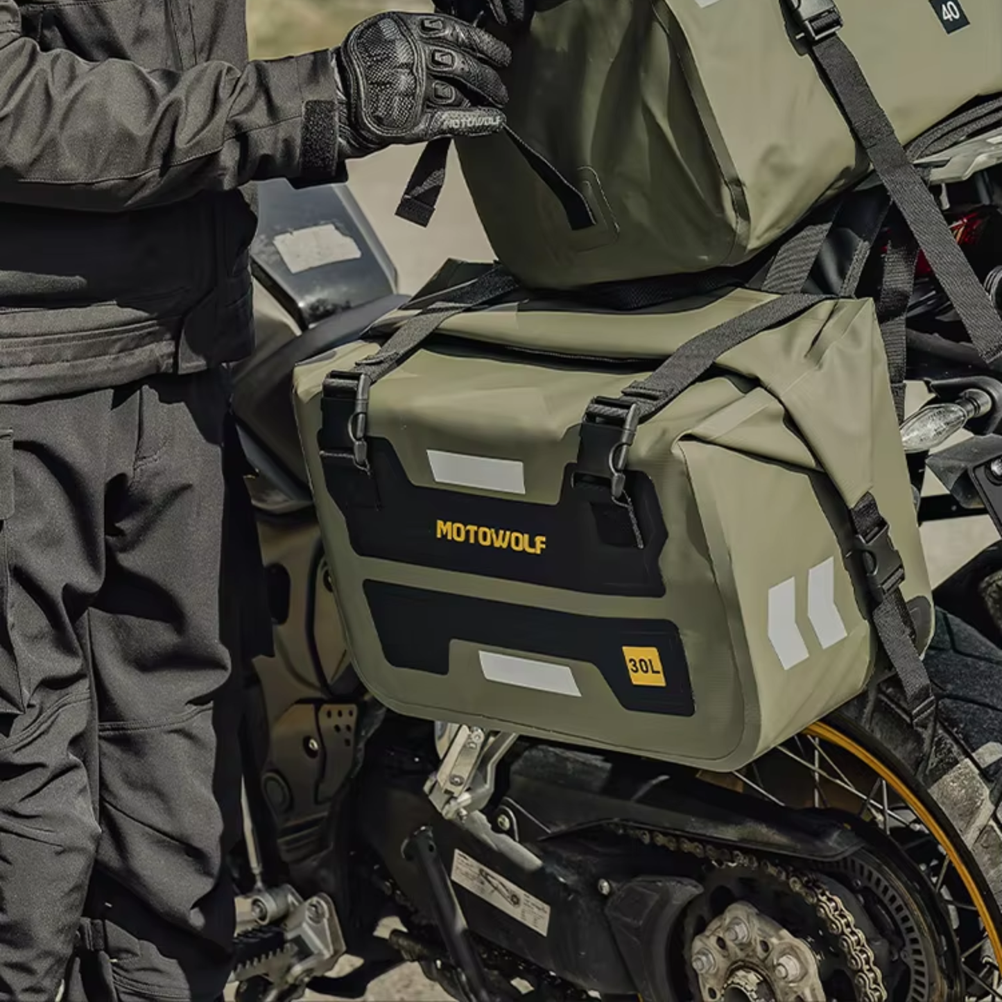 Motowolf MDL0720 Motorcycle Side Luggage System