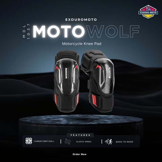 Motowolf MDL1037 Motorcycle Knee Guards – Protective Riding Gear