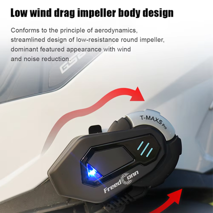 FreedConn T-Max S Pro Motorcycle Bluetooth Intercom