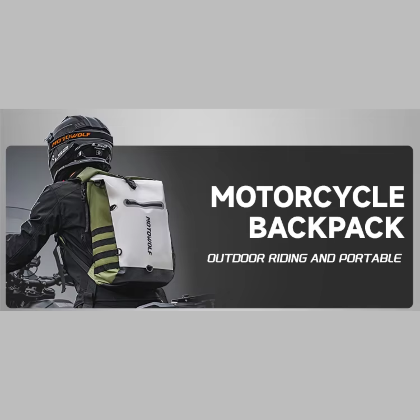 Motowolf MB3 Motorcycle Waterproof Backpack (21L)