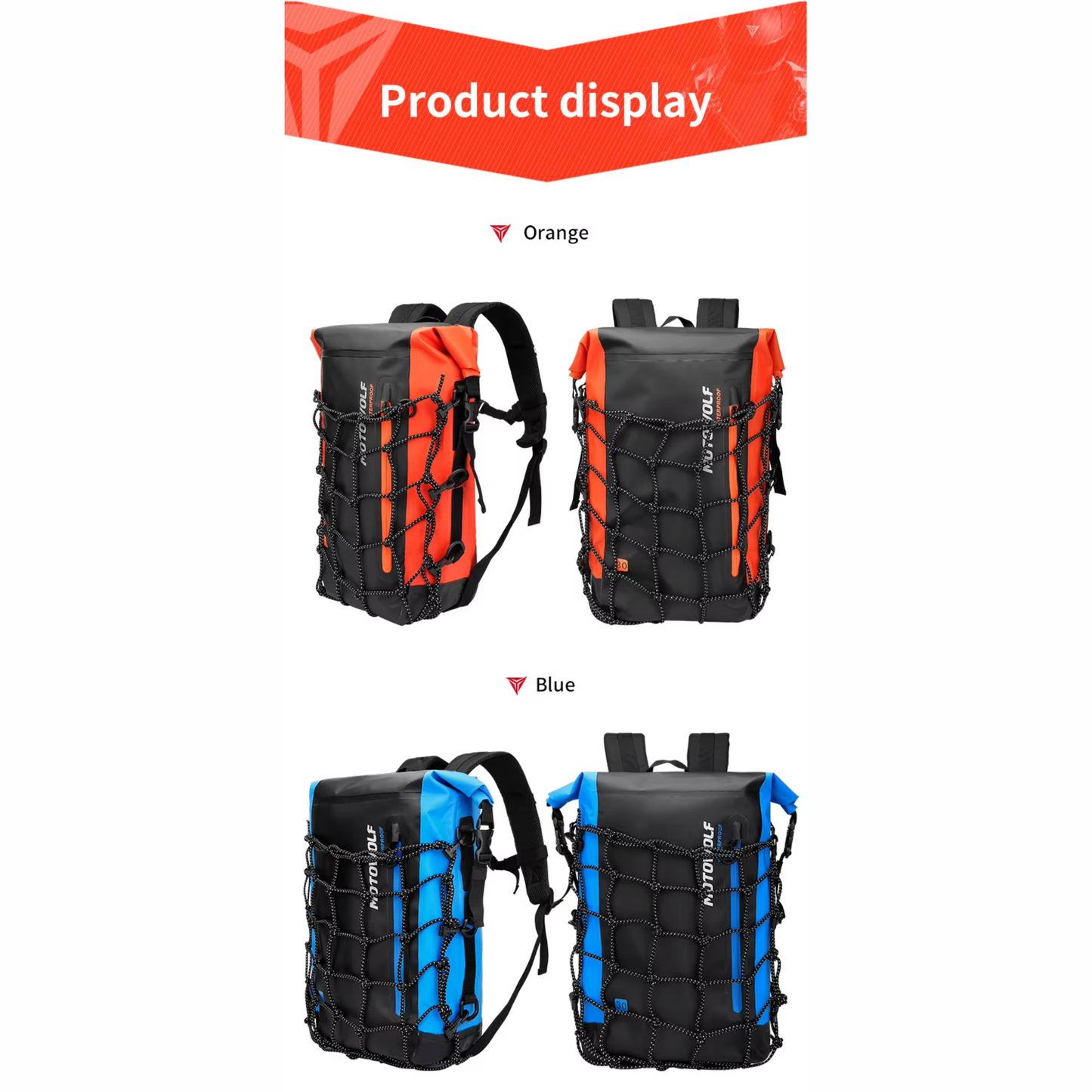 Motowolf MDL0714 Motorcycle Waterproof Backpack (30L)