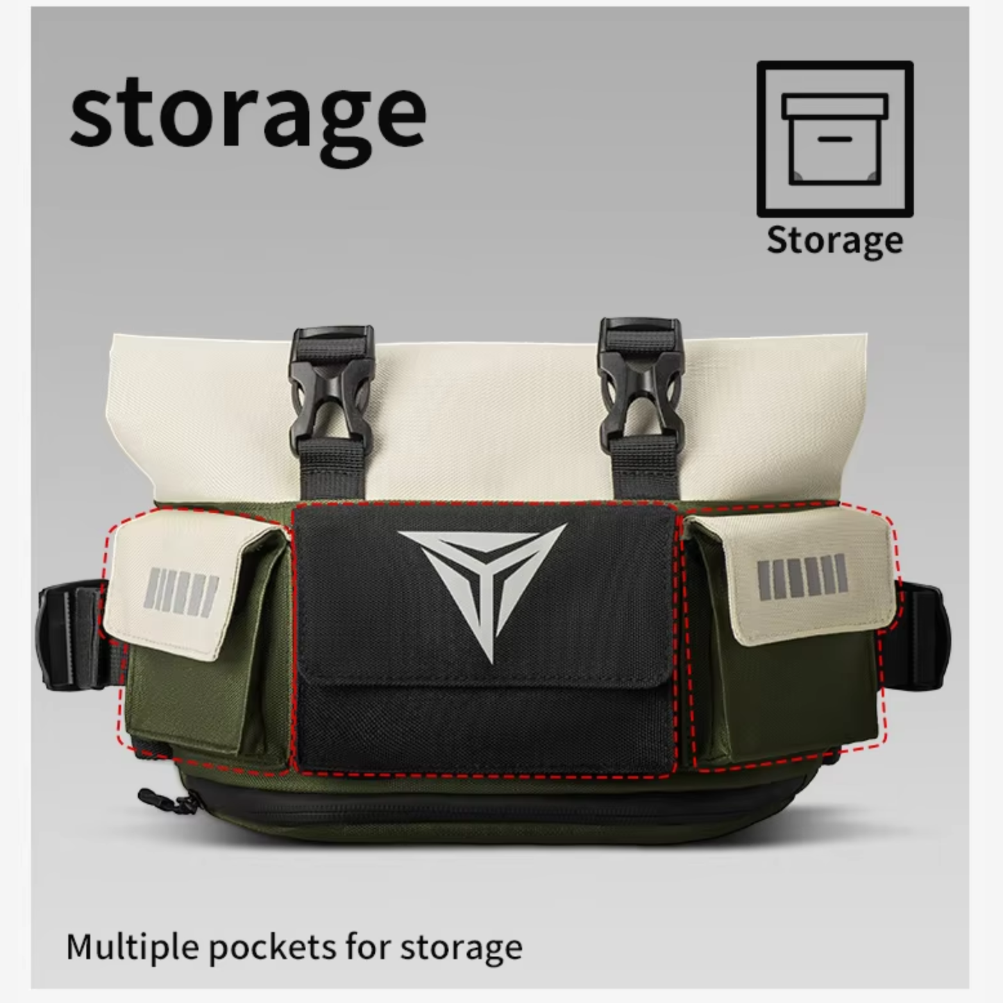 Motowolf MDL0721C 7L Expandable Motorcycle Waist Bag