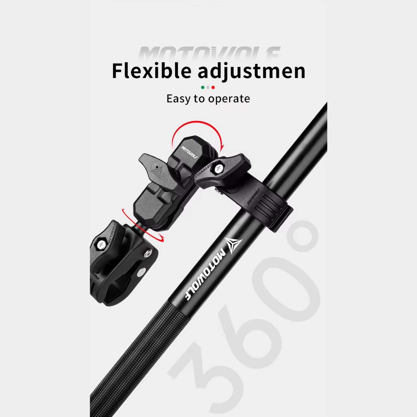 Motowolf MDL3531 Telescopic Action Camera Extension Mount