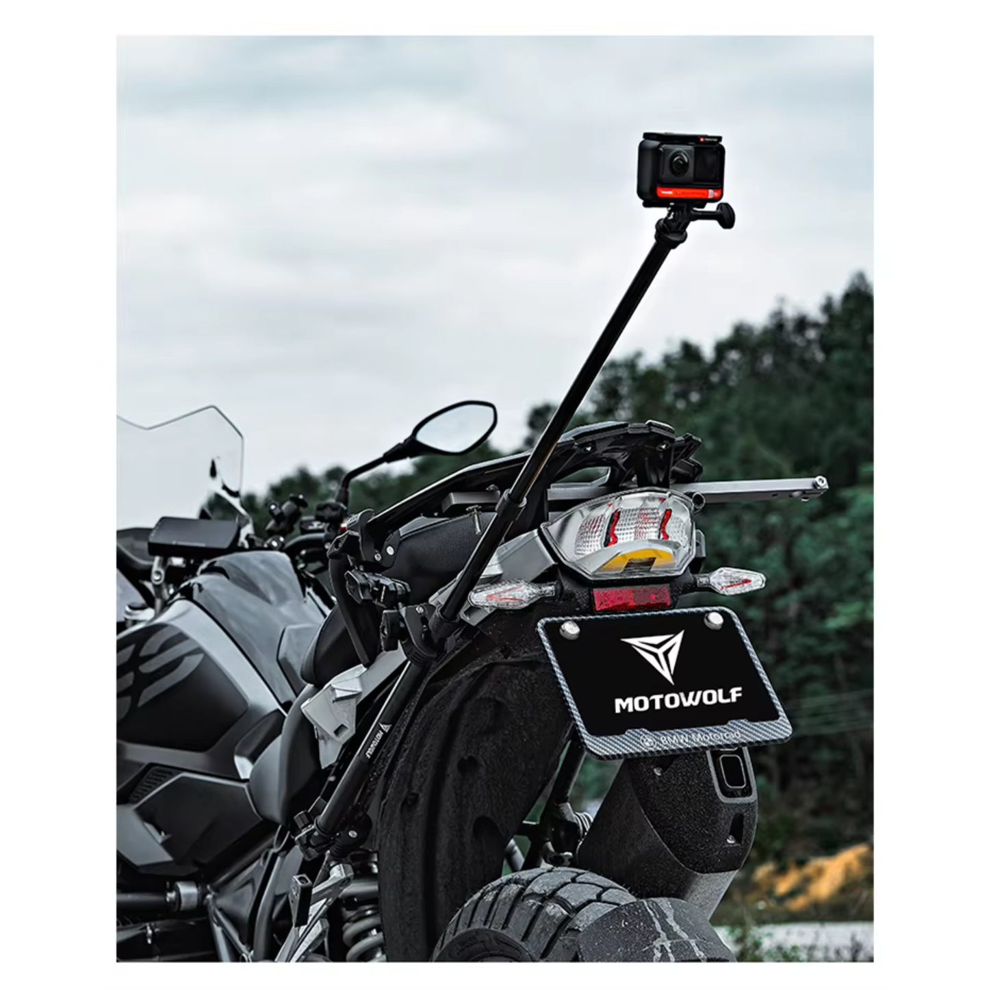 Motowolf MDL3531 Telescopic Action Camera Extension Mount
