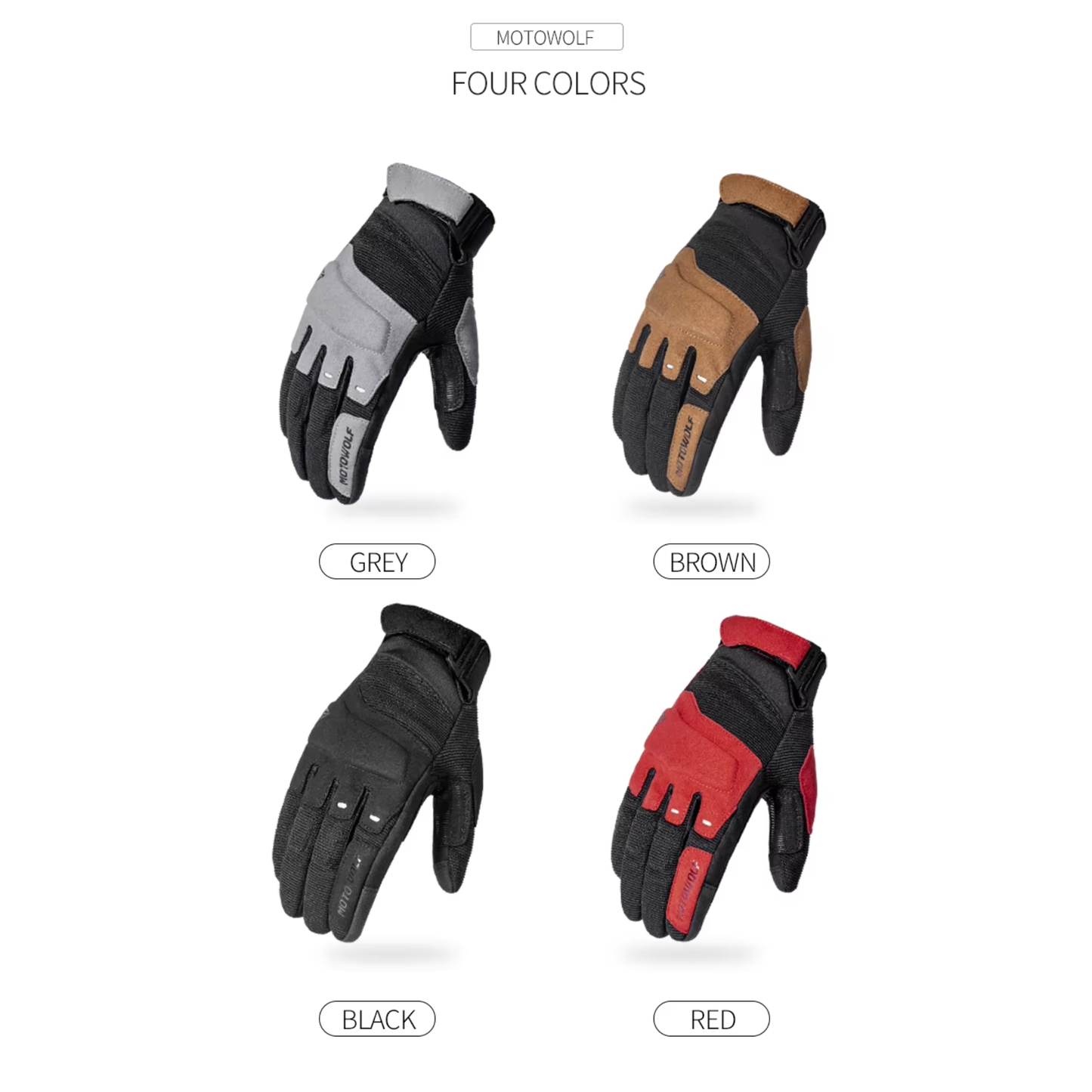 Motowolf MDL0325 Protective Motorcycle Riding Gloves