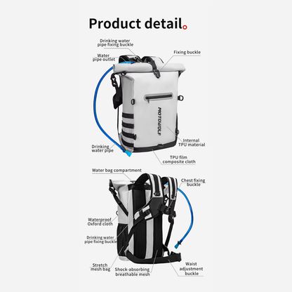 Motowolf MB3 Motorcycle Waterproof Backpack (21L)