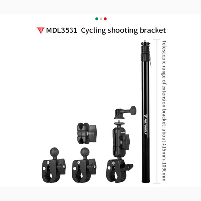 Motowolf MDL3531 Telescopic Action Camera Extension Mount