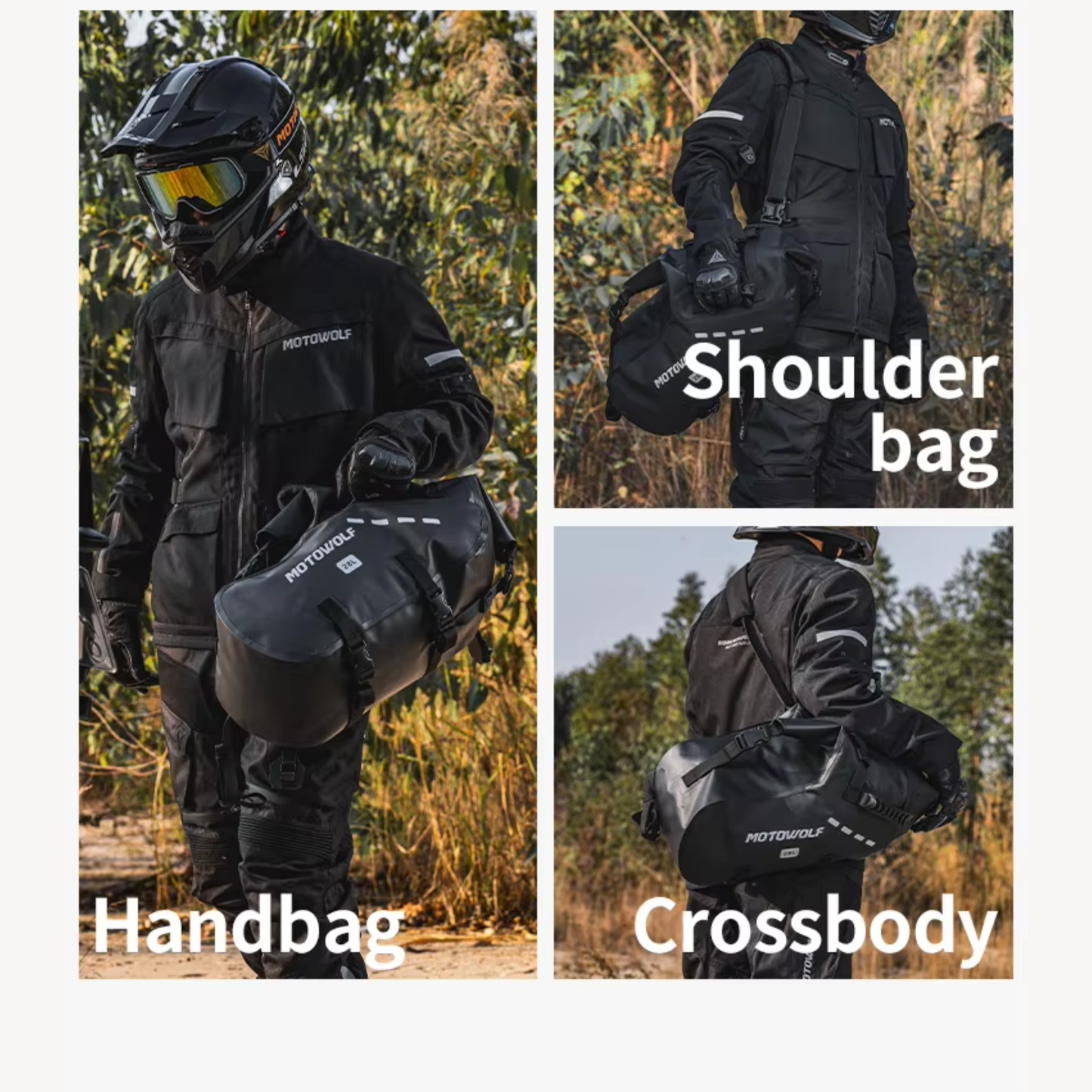 Motowolf MB2 Rackless Motorcycle Pannier System (28L)