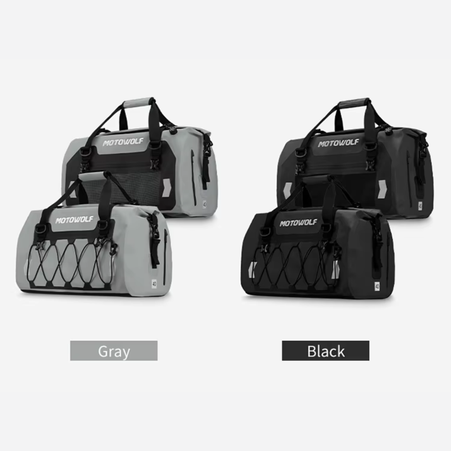 Motowolf MB4 Waterproof Motorcycle Saddle Bag (66L)