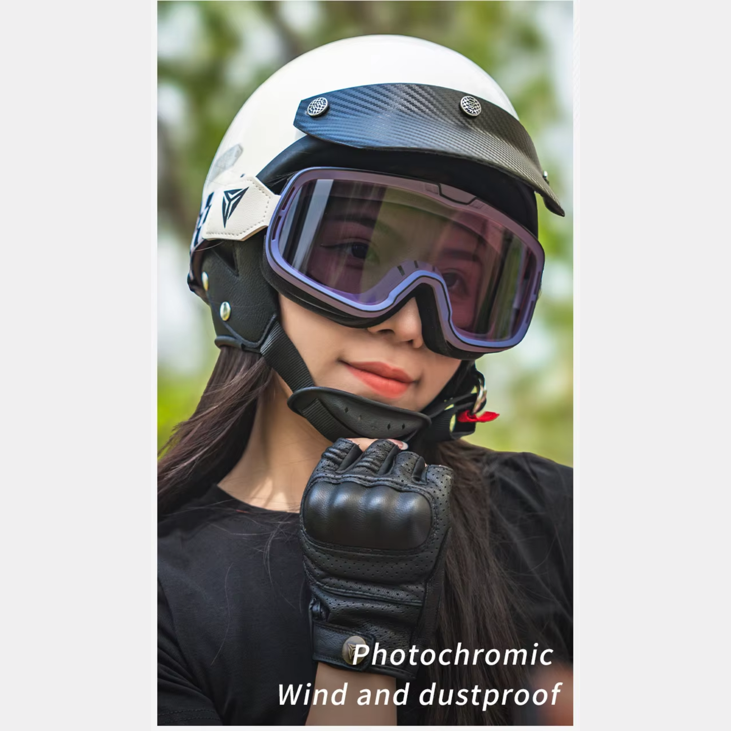Motowolf GO2 Photochromic Motorcycle Goggles