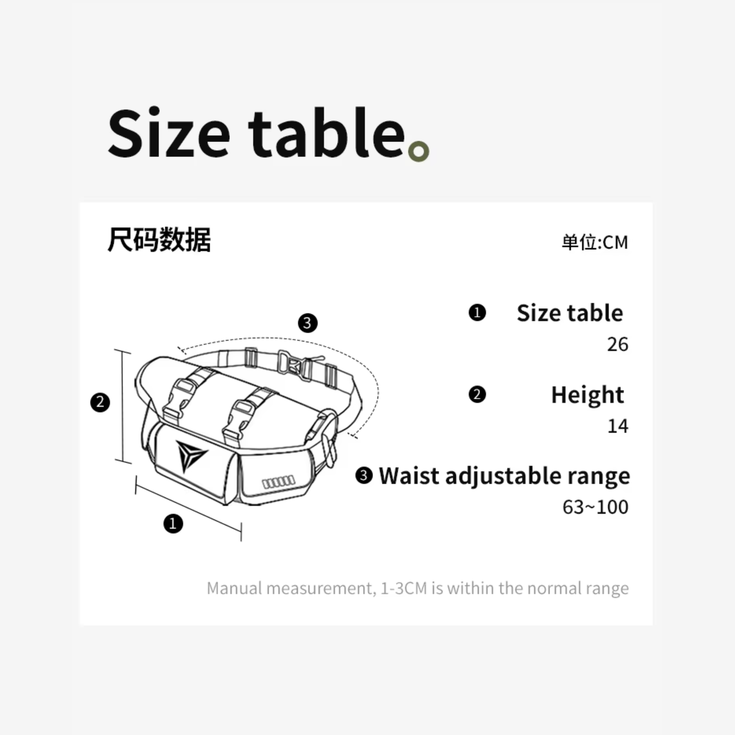 Motowolf MDL0721C 7L Expandable Motorcycle Waist Bag