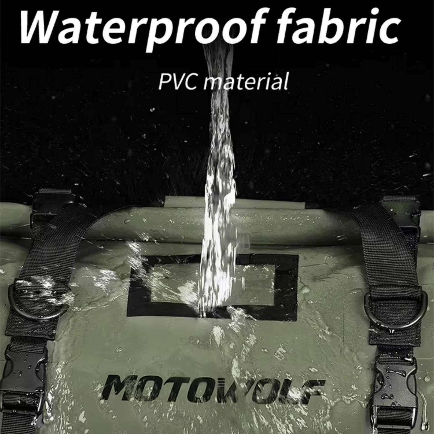 Motowolf MDL0717 Waterproof Motorcycle Saddle Bag (66L)
