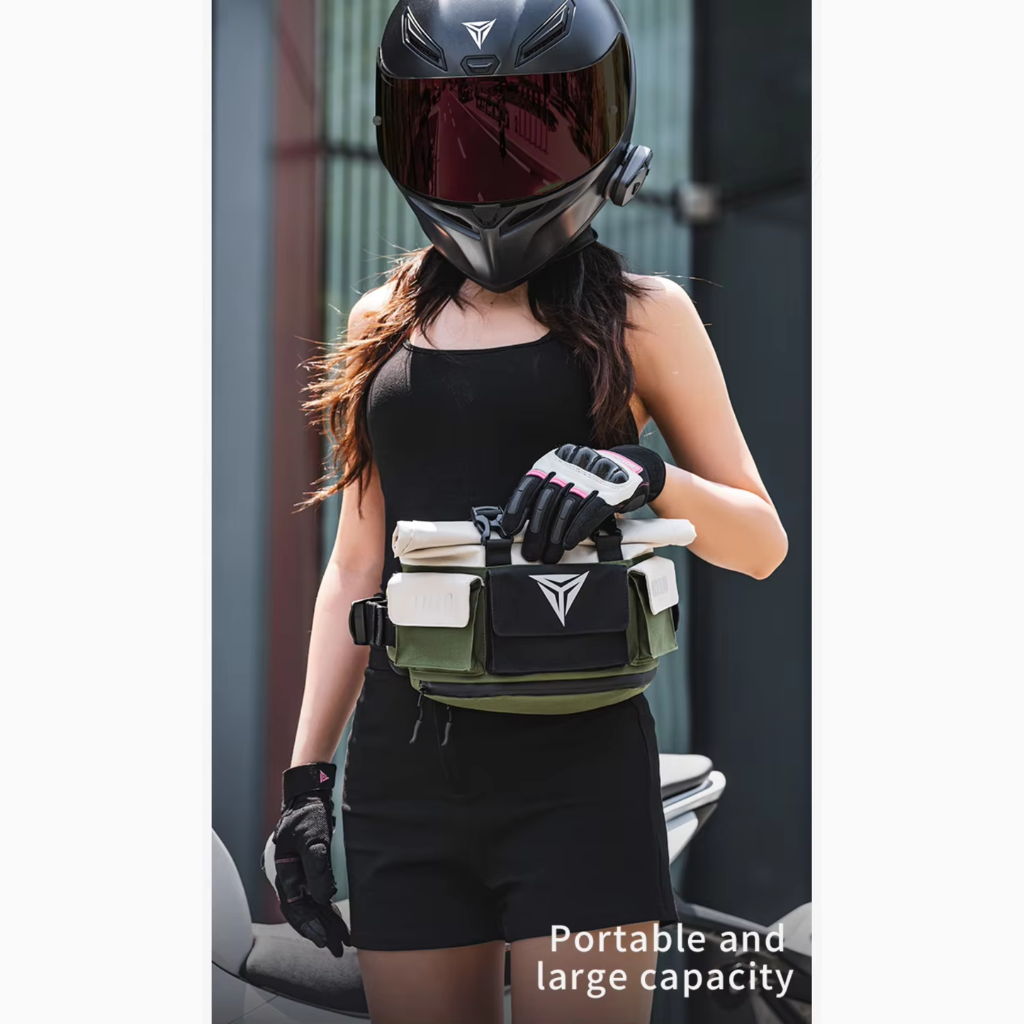 Motowolf MDL0721C 7L Expandable Motorcycle Waist Bag