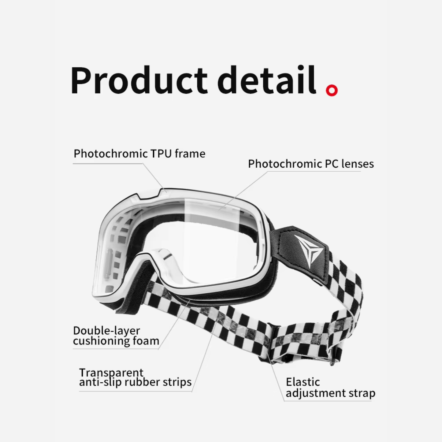Motowolf GO2 Photochromic Motorcycle Goggles