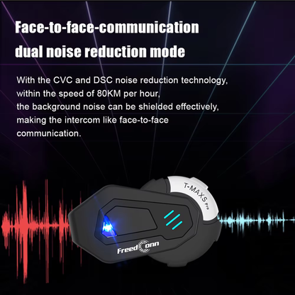 FreedConn T-Max S Pro Motorcycle Bluetooth Intercom
