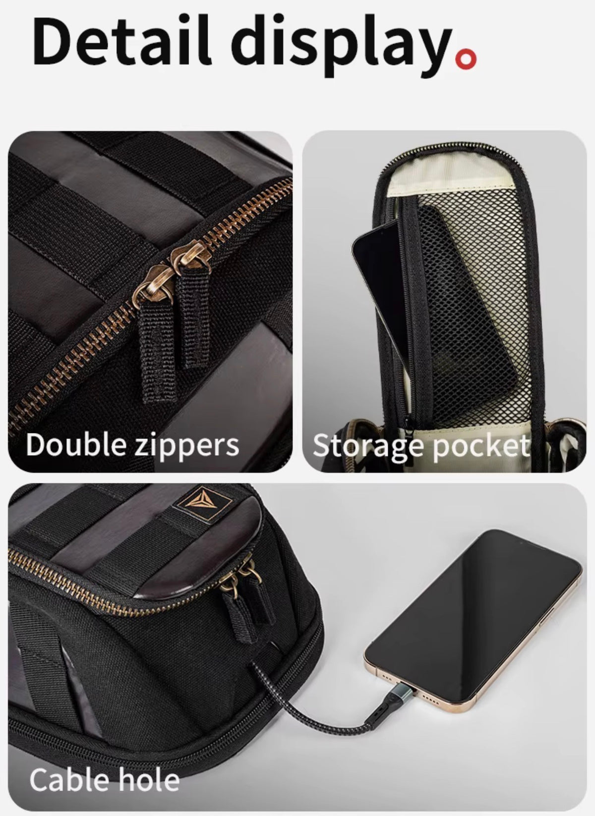 Motowolf MB11 Retro Magnetic Motorcycle Tank Bag