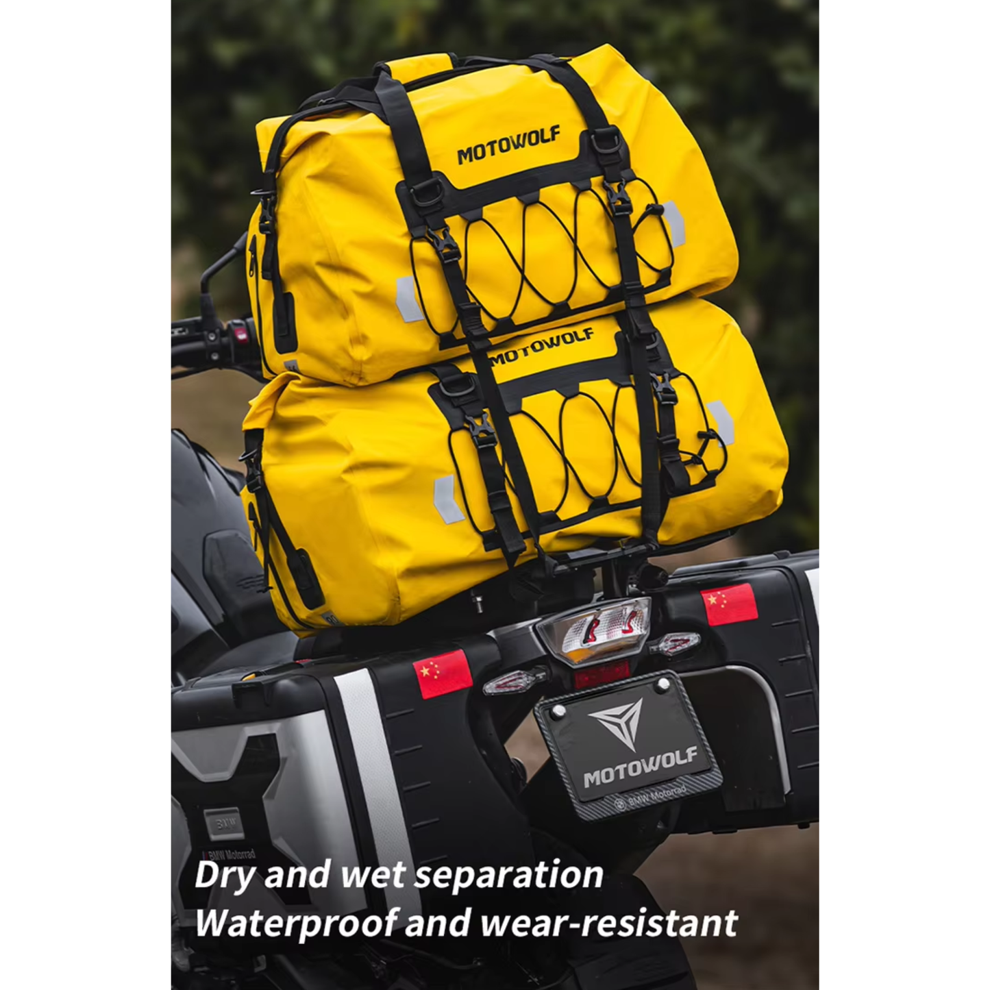 Motowolf MB4 Waterproof Motorcycle Saddle Bag (66L)