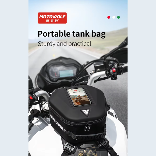 Motowolf MDL0702 Motorcycle Tank Bag – Strap Mount