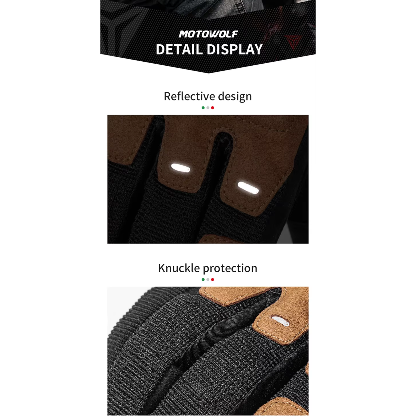 Motowolf MDL0325 Protective Motorcycle Riding Gloves