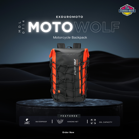 Motowolf MDL0714 Motorcycle Waterproof Backpack (30L)
