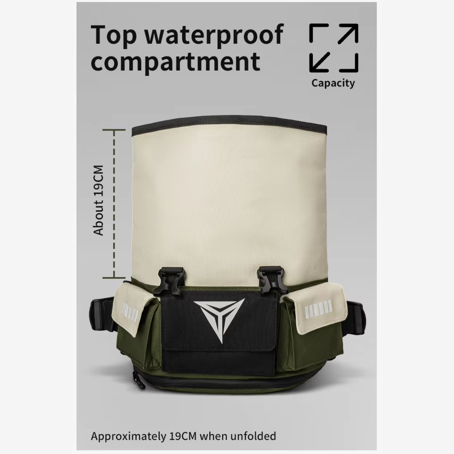 Motowolf MDL0721C 7L Expandable Motorcycle Waist Bag