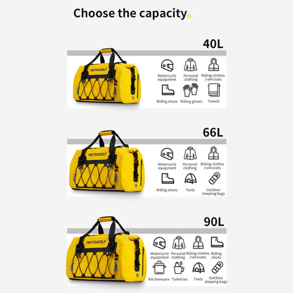 Motowolf MB4 Waterproof Motorcycle Saddle Bag (66L)