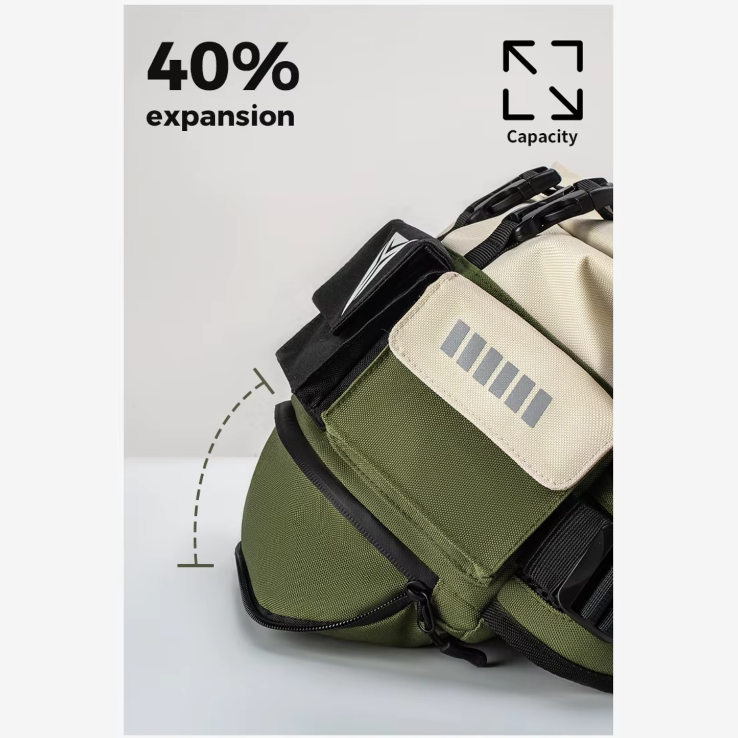 Motowolf MDL0721C 7L Expandable Motorcycle Waist Bag