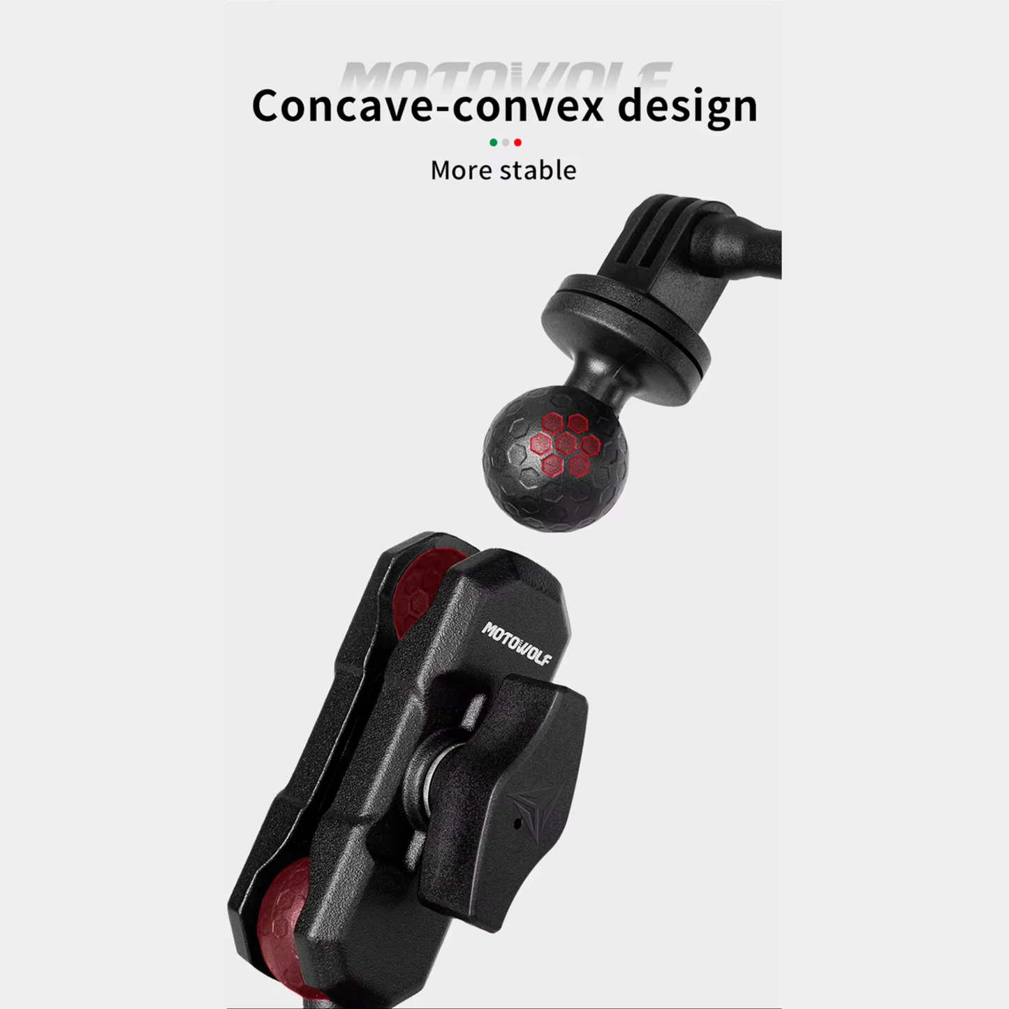 Motowolf MDL3531 Telescopic Action Camera Extension Mount