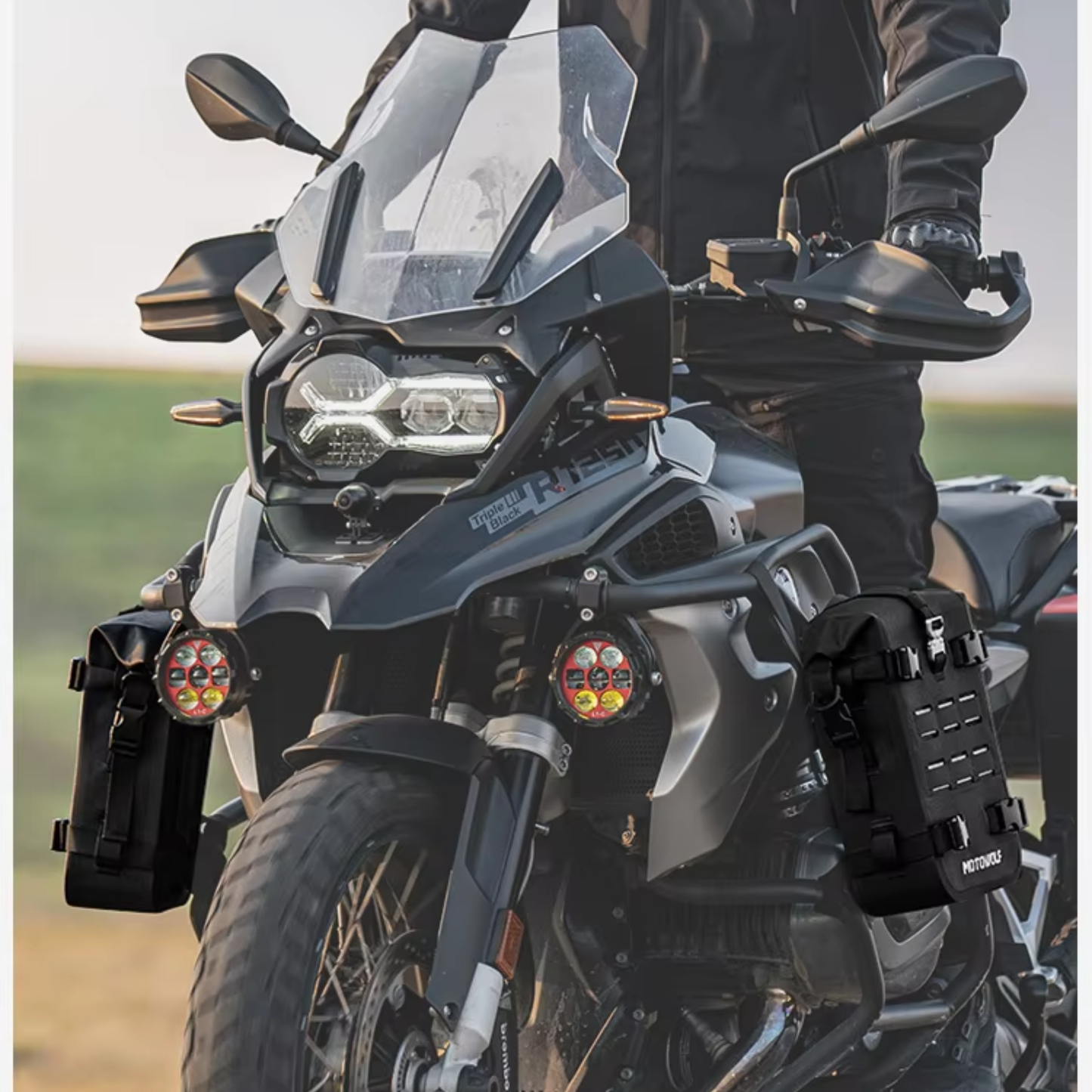 Motowolf Waterproof Motorcycle Crash Bar Bags (MDL0715B) (2 pcs set)