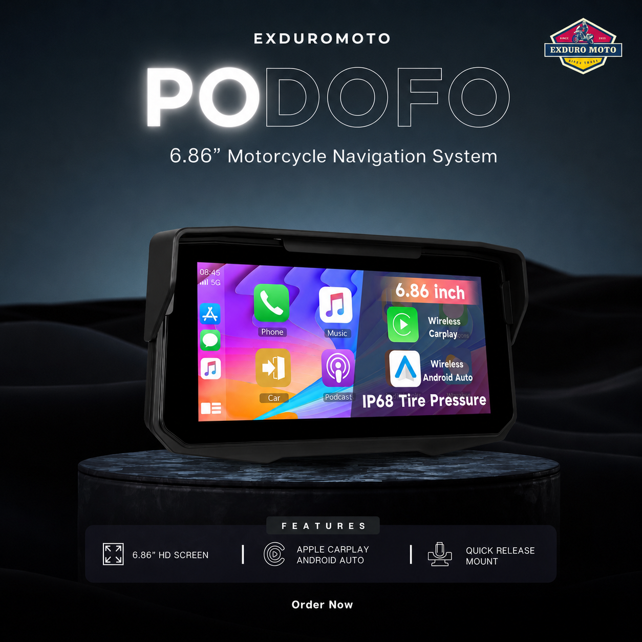 6.86” Exduro Moto Smart Navigation