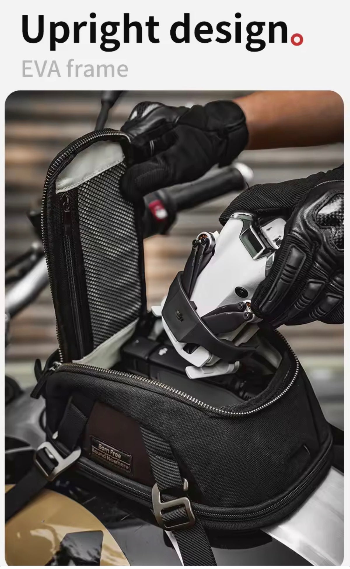 Motowolf MB11 Retro Magnetic Motorcycle Tank Bag