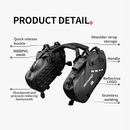 Motowolf MB2 Rackless Motorcycle Pannier System (28L)