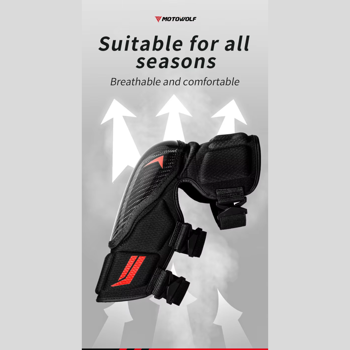 Motowolf MDL1037 Motorcycle Knee Guards – Protective Riding Gear