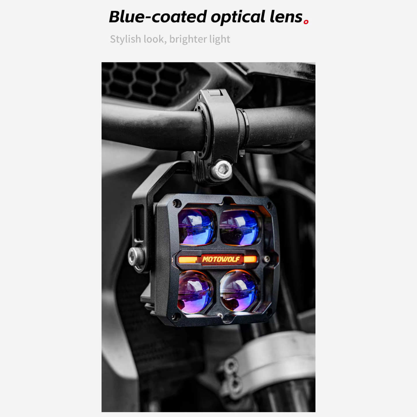 Motowolf L3 Premium Motorcycle Driving Lights
