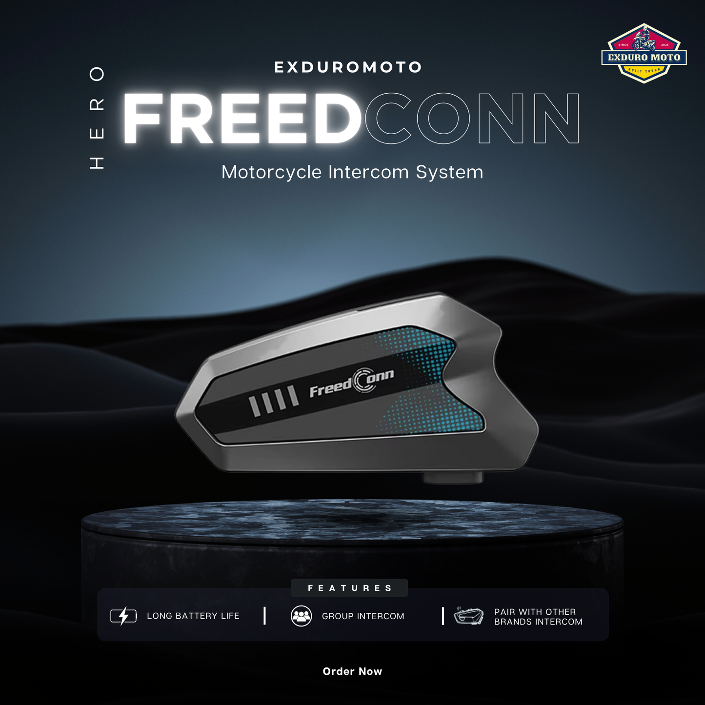 FreedConn HERO Motorcycle Bluetooth Intercom