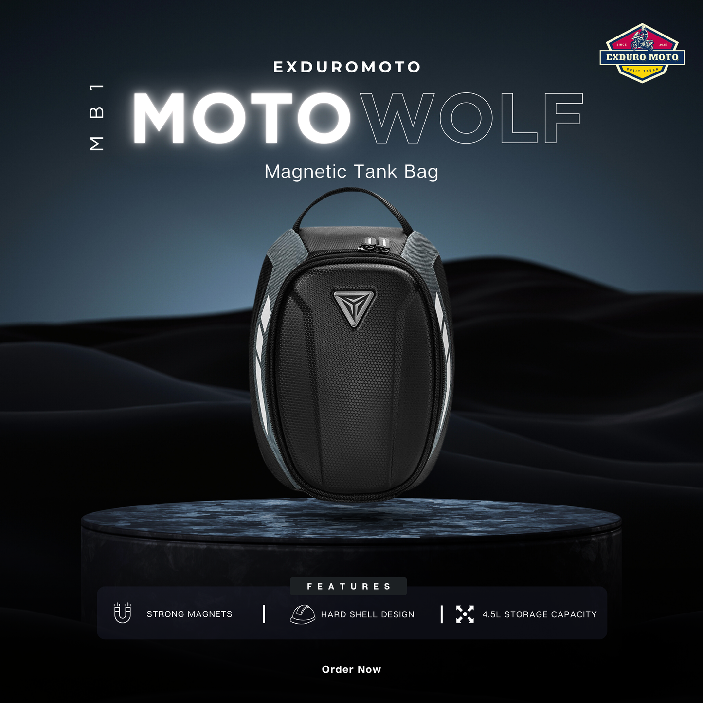 Motowolf MB1 Magnetic Tank Bag