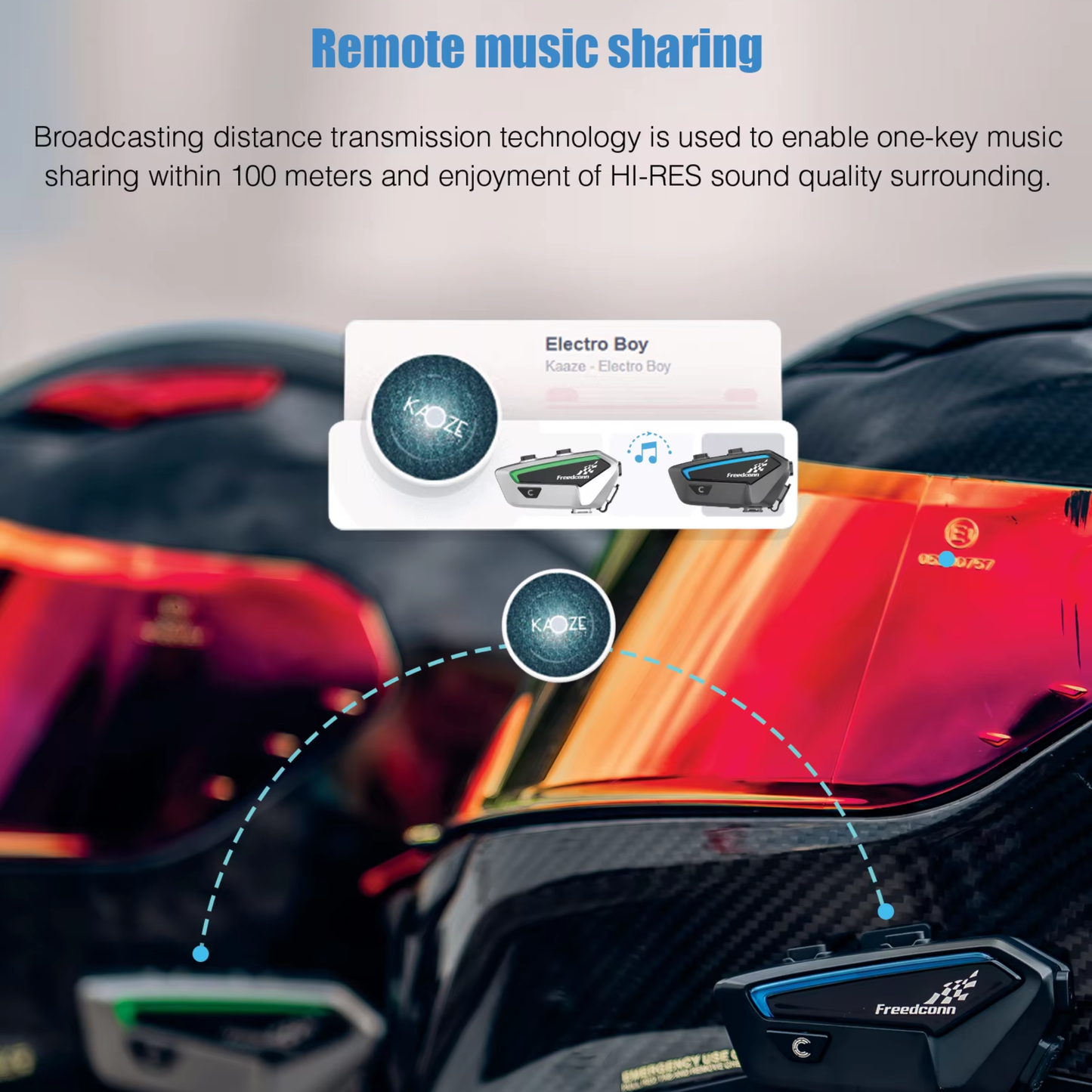 FreedConn FX Ride™ Bluetooth 5.1 Helmet Intercom