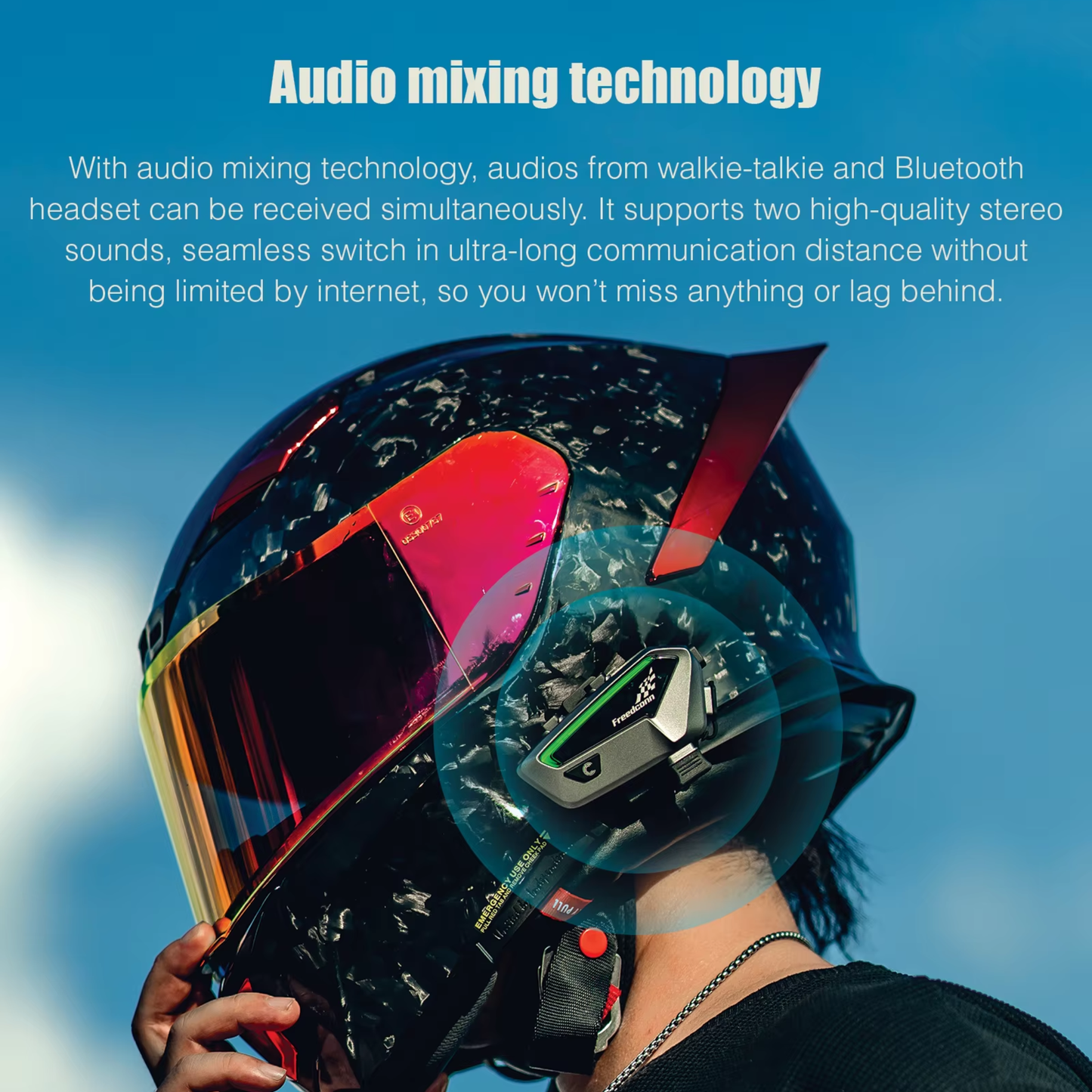 FreedConn FX Ride™ Bluetooth 5.1 Helmet Intercom